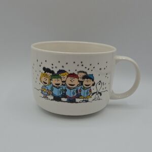 Peanuts Character's Caroling X-Large Off-White Mug